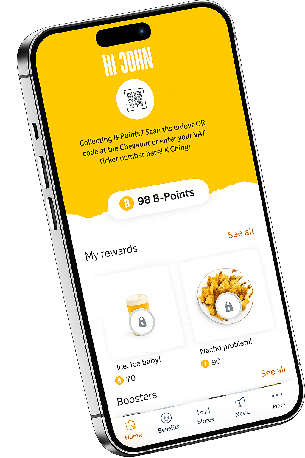 Cheezious app on a phone